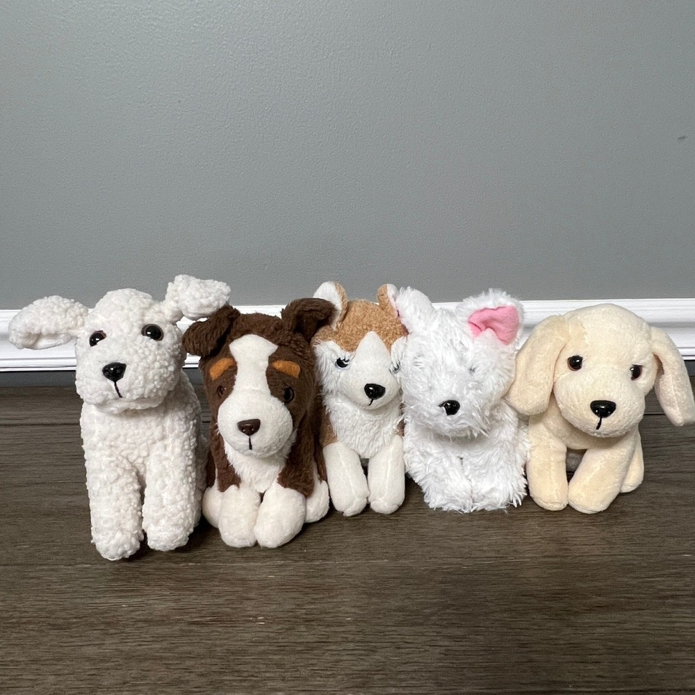 Our Generation Plush Dogs Puppies Lot 5 Stuffed Animals Battat Doll Accessories